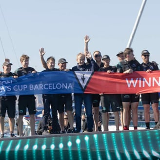 Arnault fetes Emirates New Zealand winning America’s Cup Barcelona