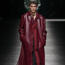 Gucci opens Milan menswear week somberly and in burgundy