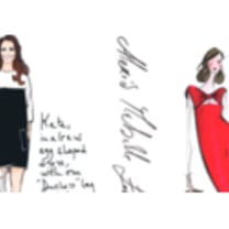 Grifes desenham looks de gestante para a princesa Kate Middleton