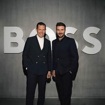 Boss spinge sul menswear con David Beckham