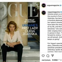 ウクライナ大統領夫人がVOGUEの表紙飾る、キーウで撮影