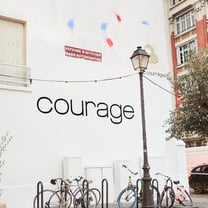 Courrèges calls for courage in minimalist wall campaign