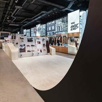 Vans Oxford St concept store features skate ramp, third-party brands, and label's premium offer