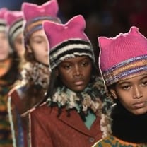 Missoni lets political 'Pussyhats' rule Milan runway