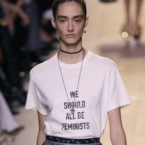 Chiuri raises banner of feminism in first Dior show