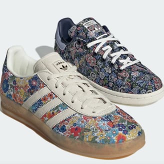 Adidas and Liberty London link for floral sneaker capsule