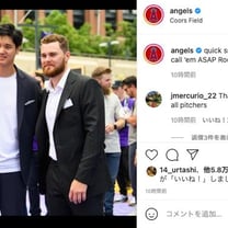 大谷翔平、MLBオールスターゲームのレッドカーペットショーで「ボス」を着用