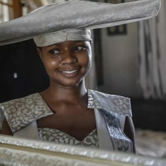 Floor-length and horns: Namibia's Herero dress endures