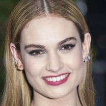 Actress Lily James swaps corsets for perfume as Burberry model