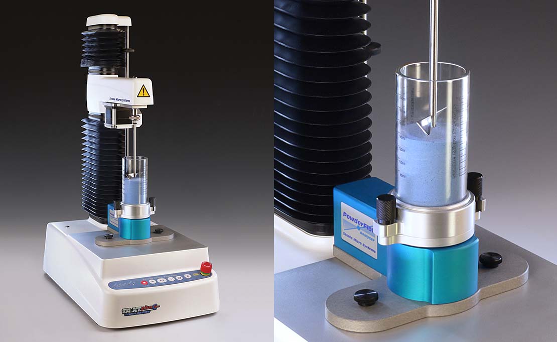 The Powder Flow Analyser on the TA.XTplusC Texture Analyser